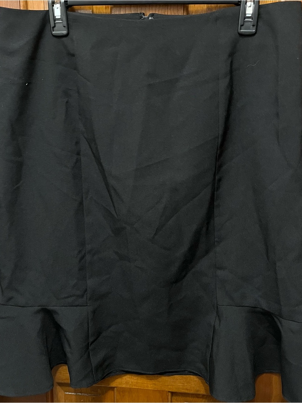 Classic Black Flared Hem Skirt